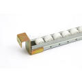 Curved surface roller track with plastic roller wheel